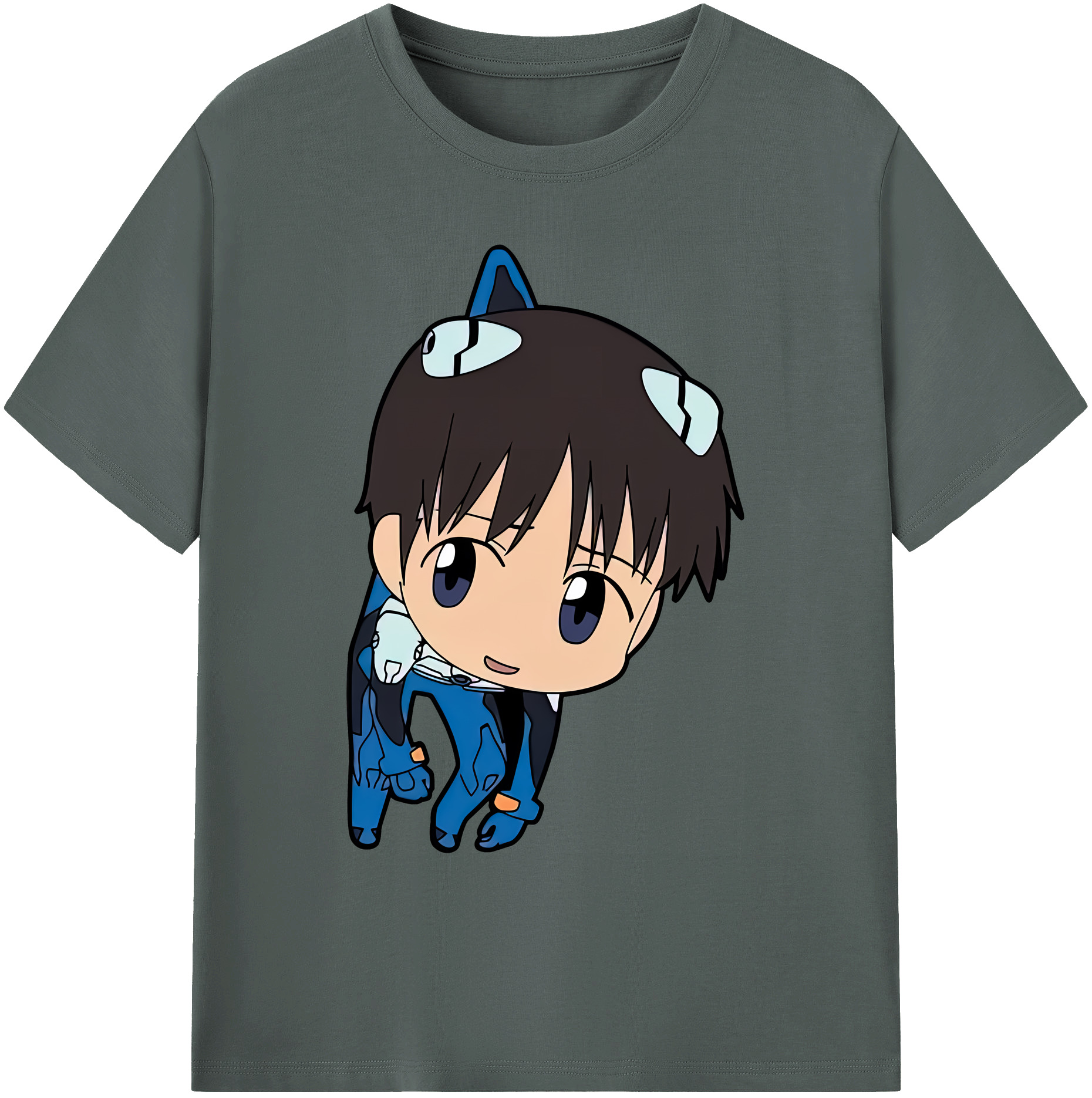 （画像用） EVA 新世紀エヴァンゲリオン 綿100％ メンズ半袖Tシャツ｜肌触りやわらか＆通気性